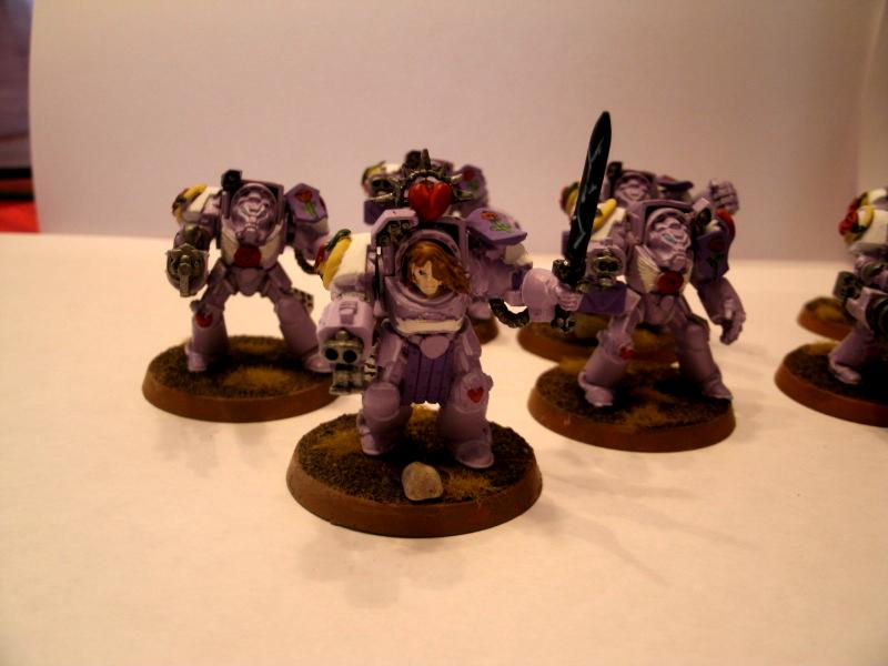 Deathwing, Pretty Marine, Space Marines Glamourwing Red Squad